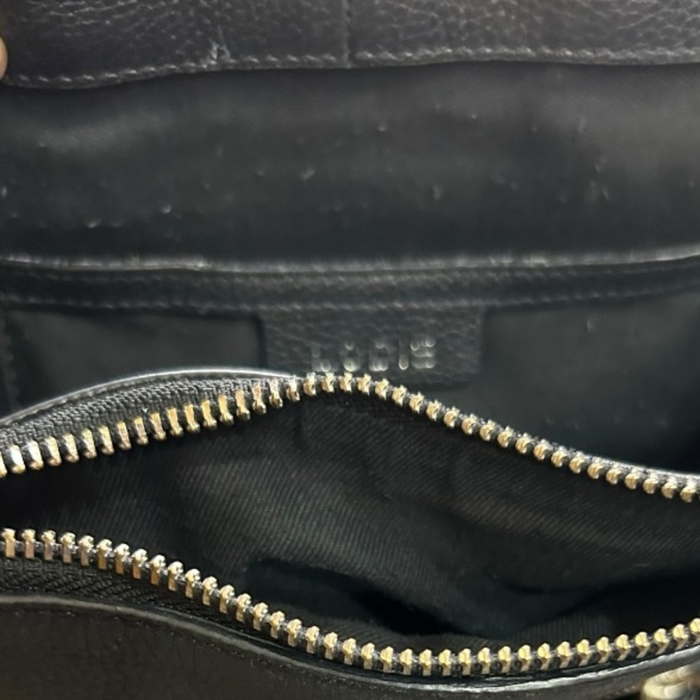 Lodis Black Modern Leather Backpack - Picture 10 of 15